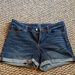 a.n.a Women's Dark Blue Jean Shorts